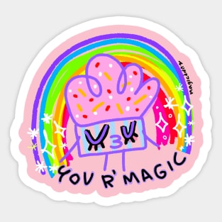 Magic Sparkling cuppy Sticker